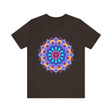 Vibrant Mandala Tee featuring intricate and colorful spiritual art design