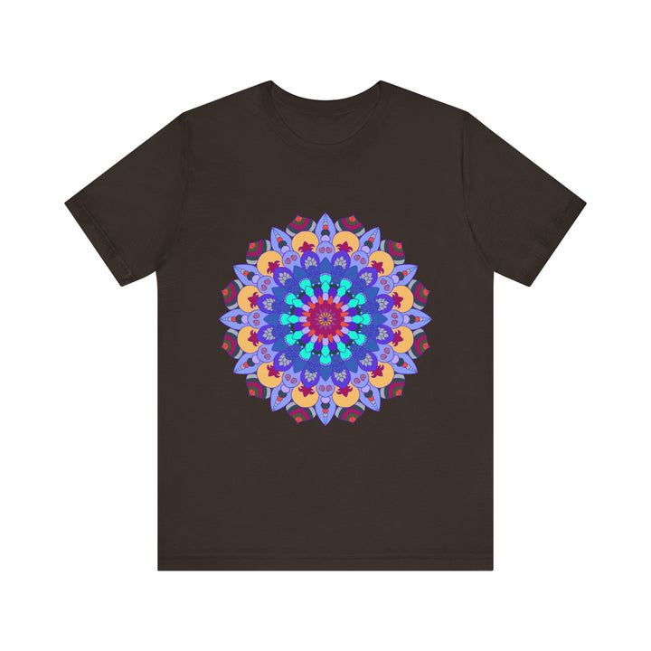 Vibrant Mandala Tee featuring intricate and colorful spiritual art design