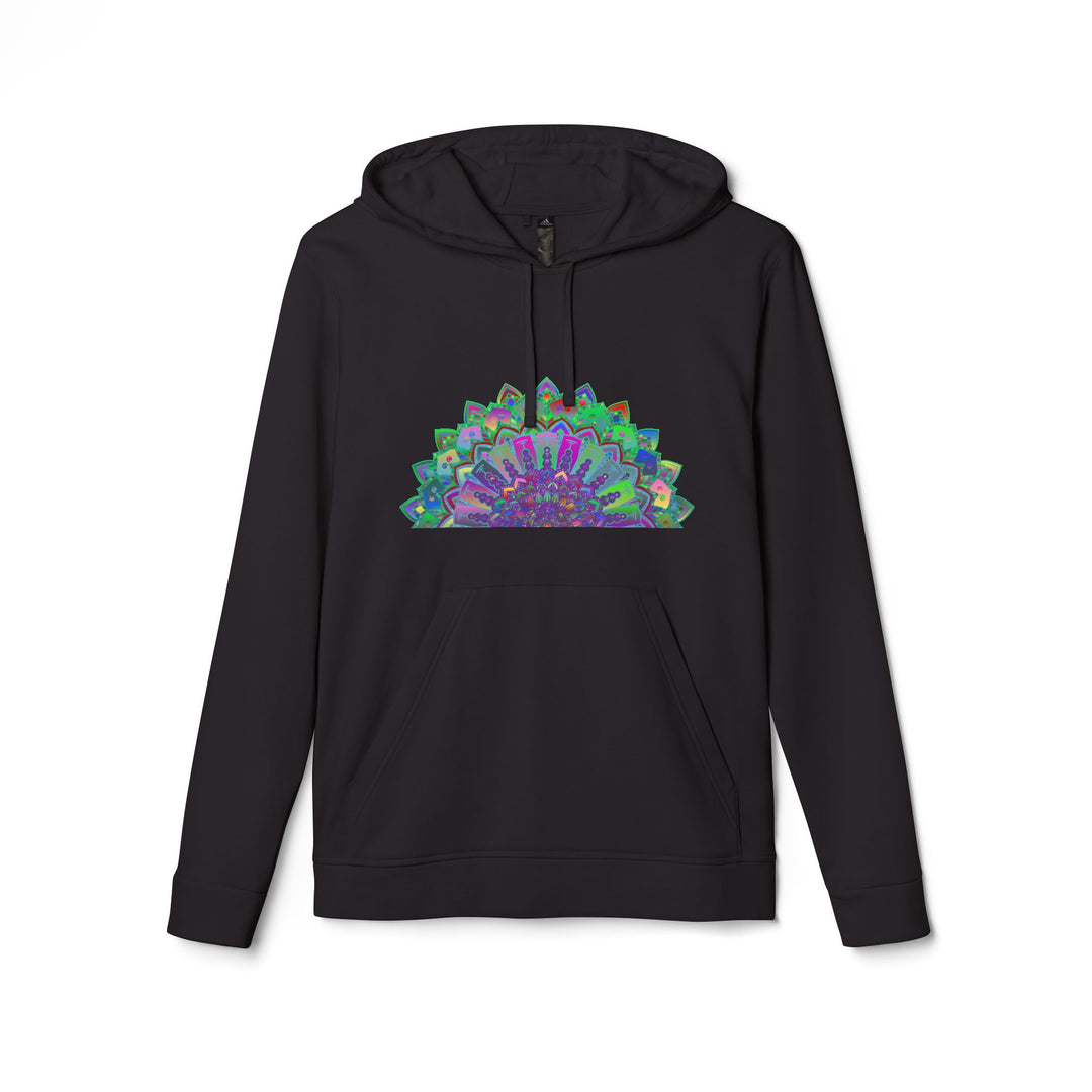 Adidas Mandala Fleece Hoodie - Custom, featuring intricate mandala design and cozy fleece material for ultimate comfort and style