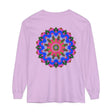 Colorful Mandala Long Sleeve T-Shirt with Handmade Feel