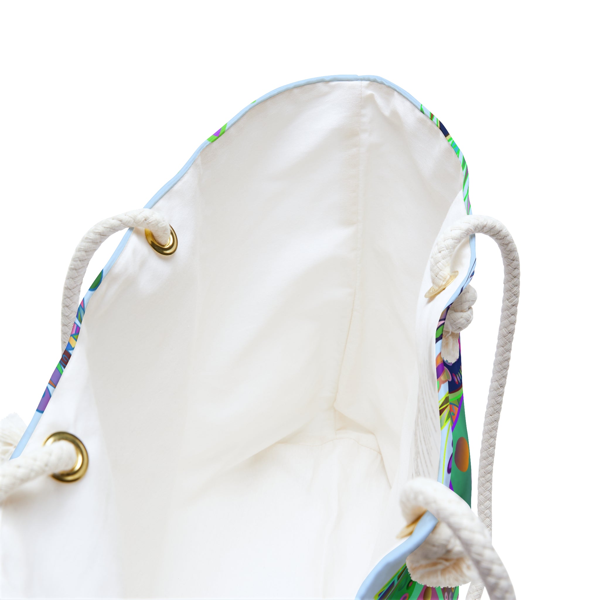 Florale Mandala-Wochenendtasche – Ruhige blaue Reisetasche für Abenteuer