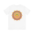 Vibrant Mandala Tee featuring intricate design symbolizing peace, harmony, and unity
