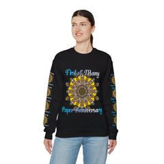 A cozy unisex crewneck sweatshirt perfect for celebrating a first year wedding anniversary, featuring the words First of Many, Paper Anniversary in a stylish design