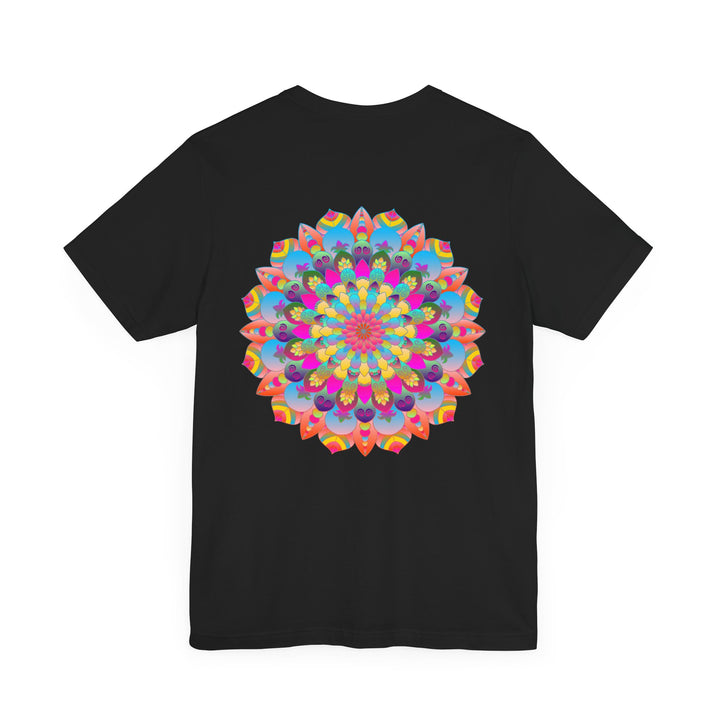 Stylish Mandala Tee with Symbols of Peace and Harmony