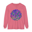 Colorful and intricate mandala design long sleeve t-shirt for women