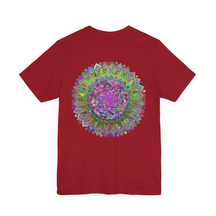 Beautiful Mandala Tee featuring intricate design and vibrant colors for spiritual peace and harmony, perfect for yoga and meditation practice