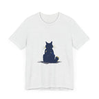 Black Cat Mystery T-Shirt - Simple & Cool featuring a sleek black cat design on a comfortable, high-quality cotton shirt perfect for casual and stylish everyday wear