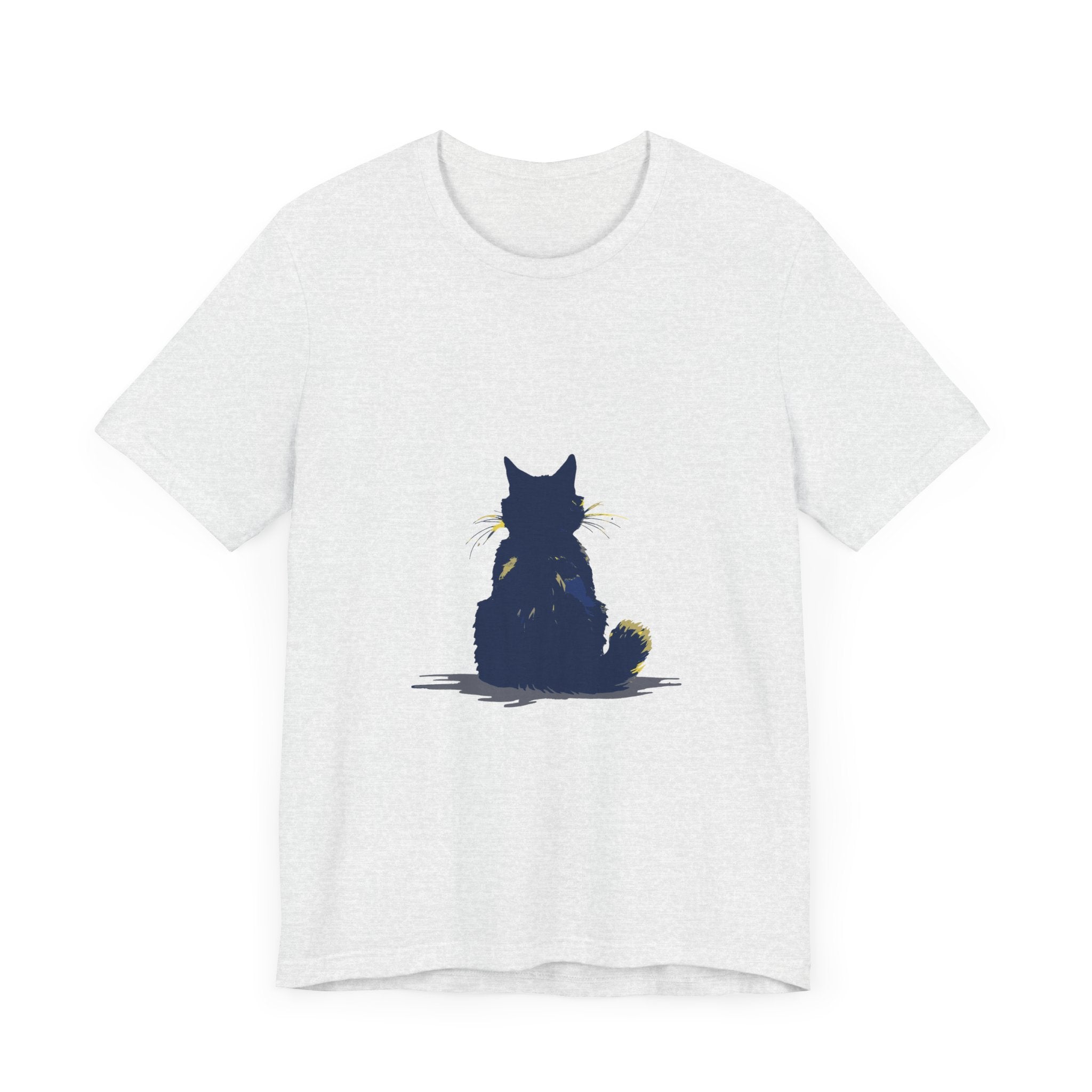 Black Cat Mystery T-Shirt - Simple & Cool featuring a sleek black cat design on a comfortable, high-quality cotton shirt perfect for casual and stylish everyday wear