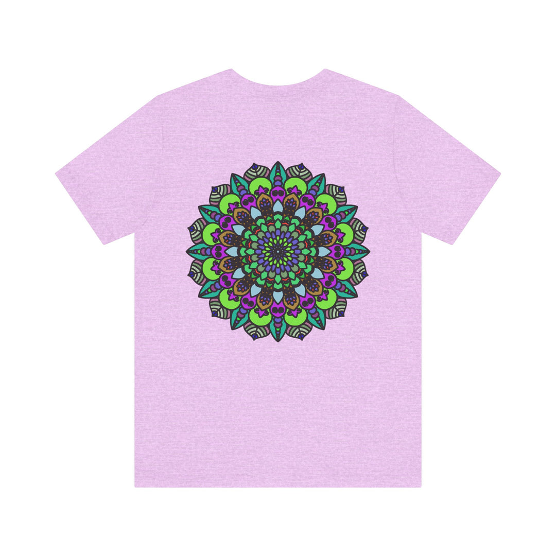 Colorful and vibrant mandala tee promoting inner peace and harmony