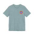 Vibrant mandala T-shirt featuring intricate spiritual design for inner peace and positivity