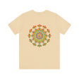 Woman wearing Mandala Peace & Harmony T-Shirt with positive energy
