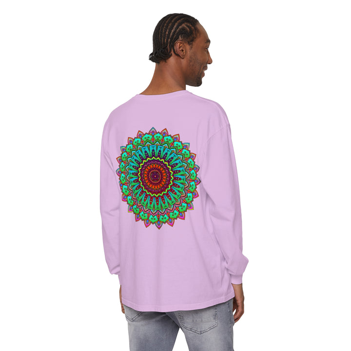 Vibrant Mandala Long Sleeve T-Shirt - Spiritual Art 44