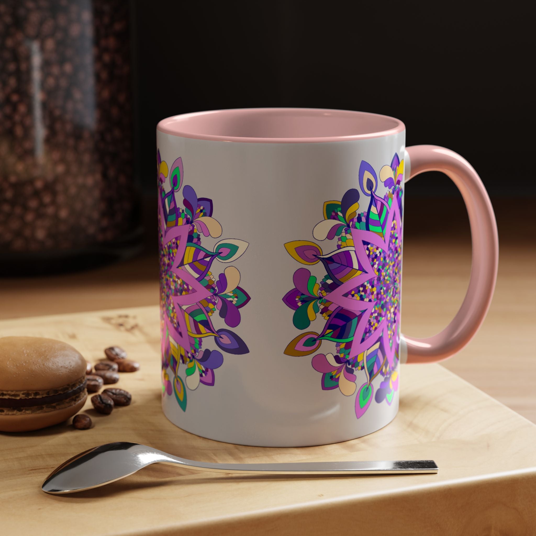  Stunning Ceramic Mug with Detailed Mandala Pattern 