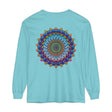 Colorful and intricate mandala design long sleeve unisex t-shirt