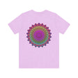 Vibrant and comfortable tee with a peaceful and harmonious mandala