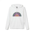 A cozy and stylish pastel mandala fleece hoodie by Adidas for women