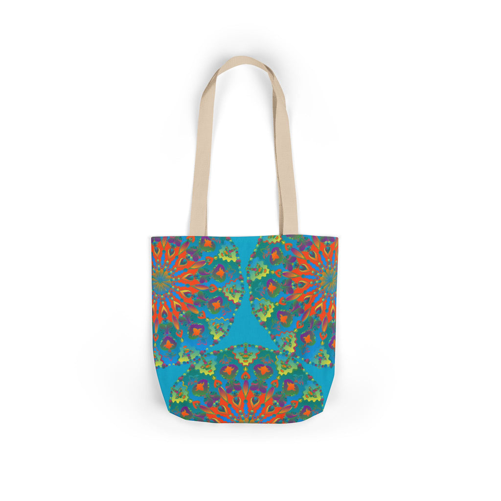 Canvas Tote Bag in Bright Tropical Colors for Summer Fun