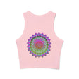 Vibrant Mandala Racerback Tank Top adding a pop of color to your wardrobe