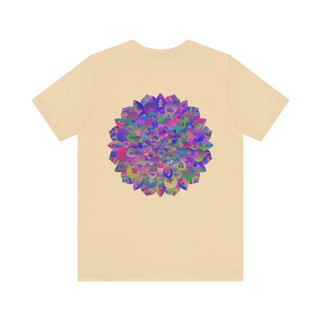  Colorful Mandala T-shirt representing inner peace and tranquility 