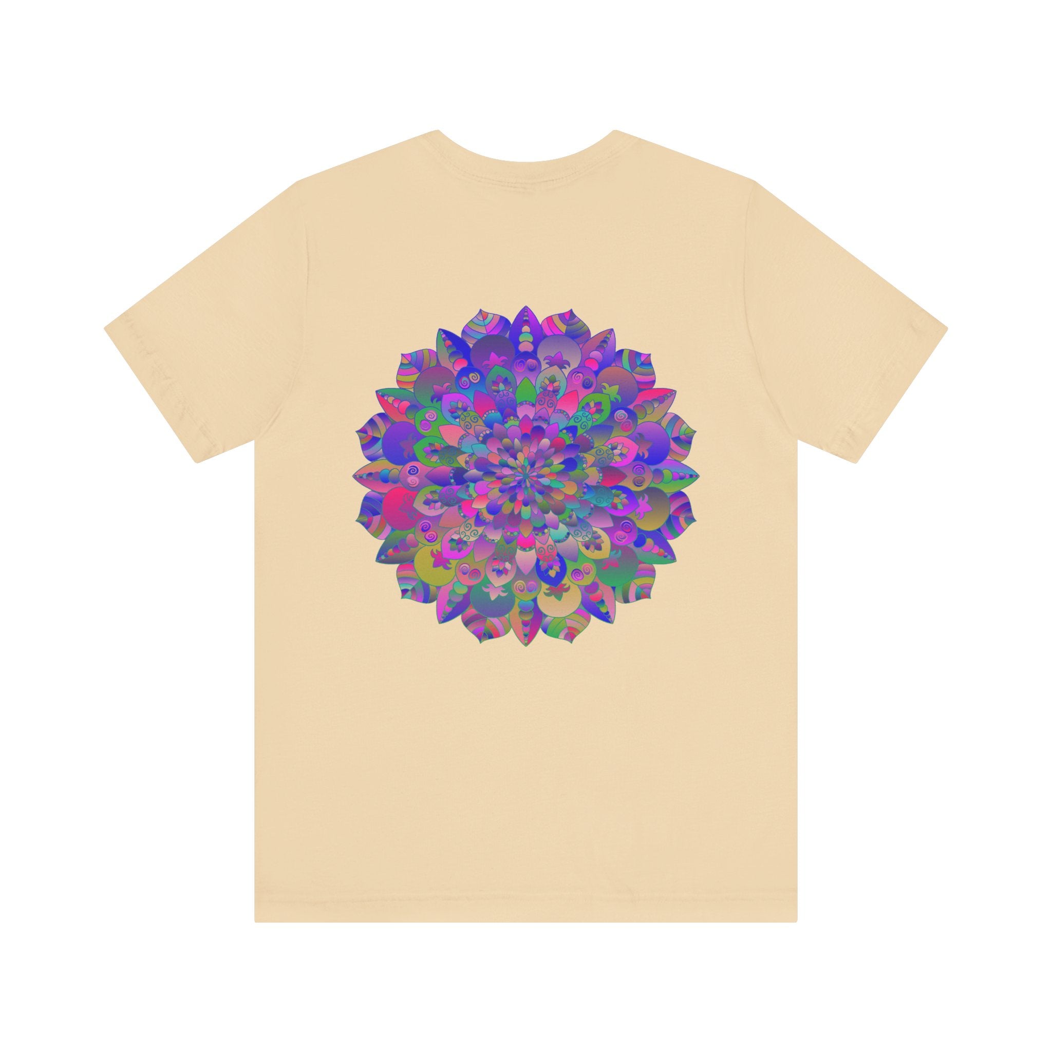  Colorful Mandala T-shirt representing inner peace and tranquility 