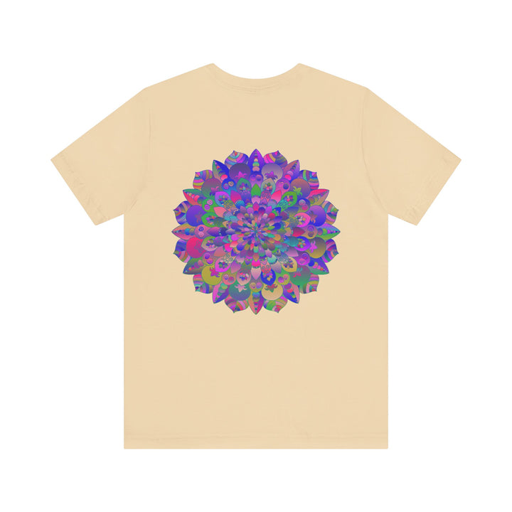  Colorful Mandala T-shirt representing inner peace and tranquility 