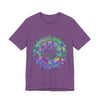 Colorful t-shirt featuring a mesmerizing and detailed mandala design