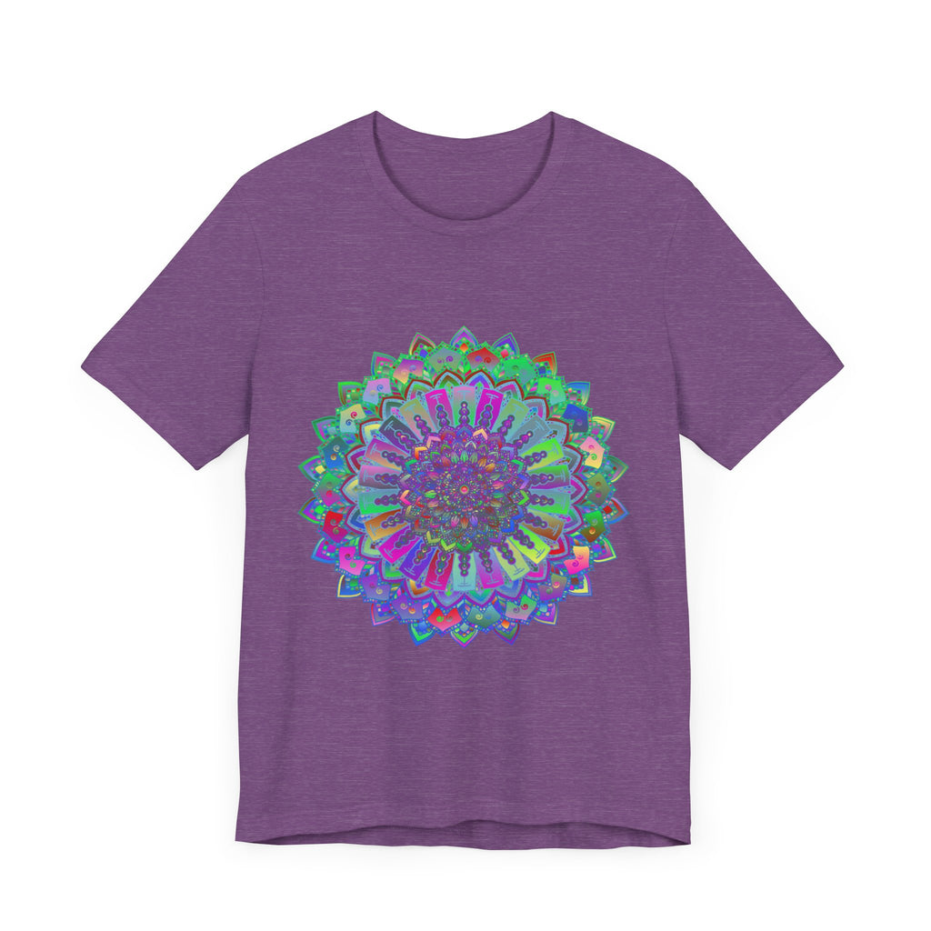 Colorful t-shirt featuring a mesmerizing and detailed mandala design