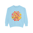 Vibrant and detailed mandala sweatshirt with colorful and intricate design