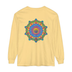 Intricate Mandala Long Sleeve T-Shirt featuring a detailed and beautiful mandala design