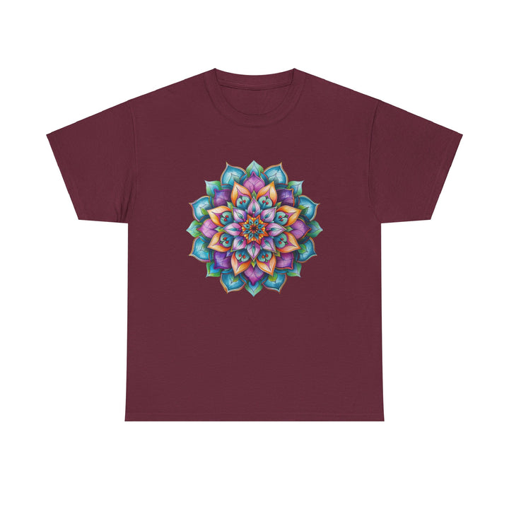 High-quality Mandala Art Yoga Mindfulness - Unisex Heavy Cotton Tee made of durable heavy cotton fabric