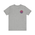 A close-up image of a vibrant mandala tee featuring intricate designs symbolizing spiritual peace and harmony, perfect for those seeking a sense of tranquility and balance in their lives