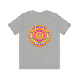 Colorful and intricate mandala design t-shirt representing peace and harmony