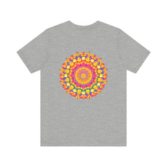 Colorful and intricate mandala design t-shirt representing peace and harmony