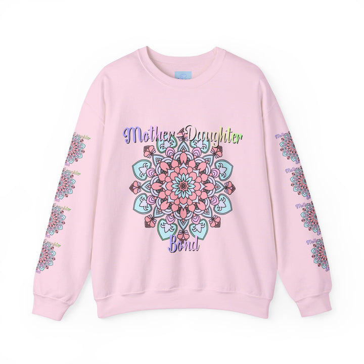 Cozy unisex crewneck sweatshirt with 'Mother-Daughter Bond' design, perfect birthday gift for mom, available in various sizes and colors