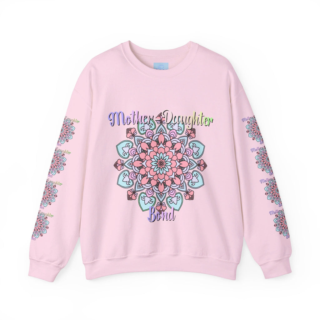 Cozy unisex crewneck sweatshirt with 'Mother-Daughter Bond' design, perfect birthday gift for mom, available in various sizes and colors