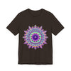 Vibrant and intricate Psychedelic Purple Mandala T-Shirt with eye-catching design