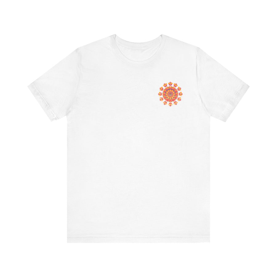 Spiritual Peace & Harmony mandala tee with beautiful lotus flower design