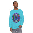Colorful and intricate mandala design on unisex long sleeve t-shirt