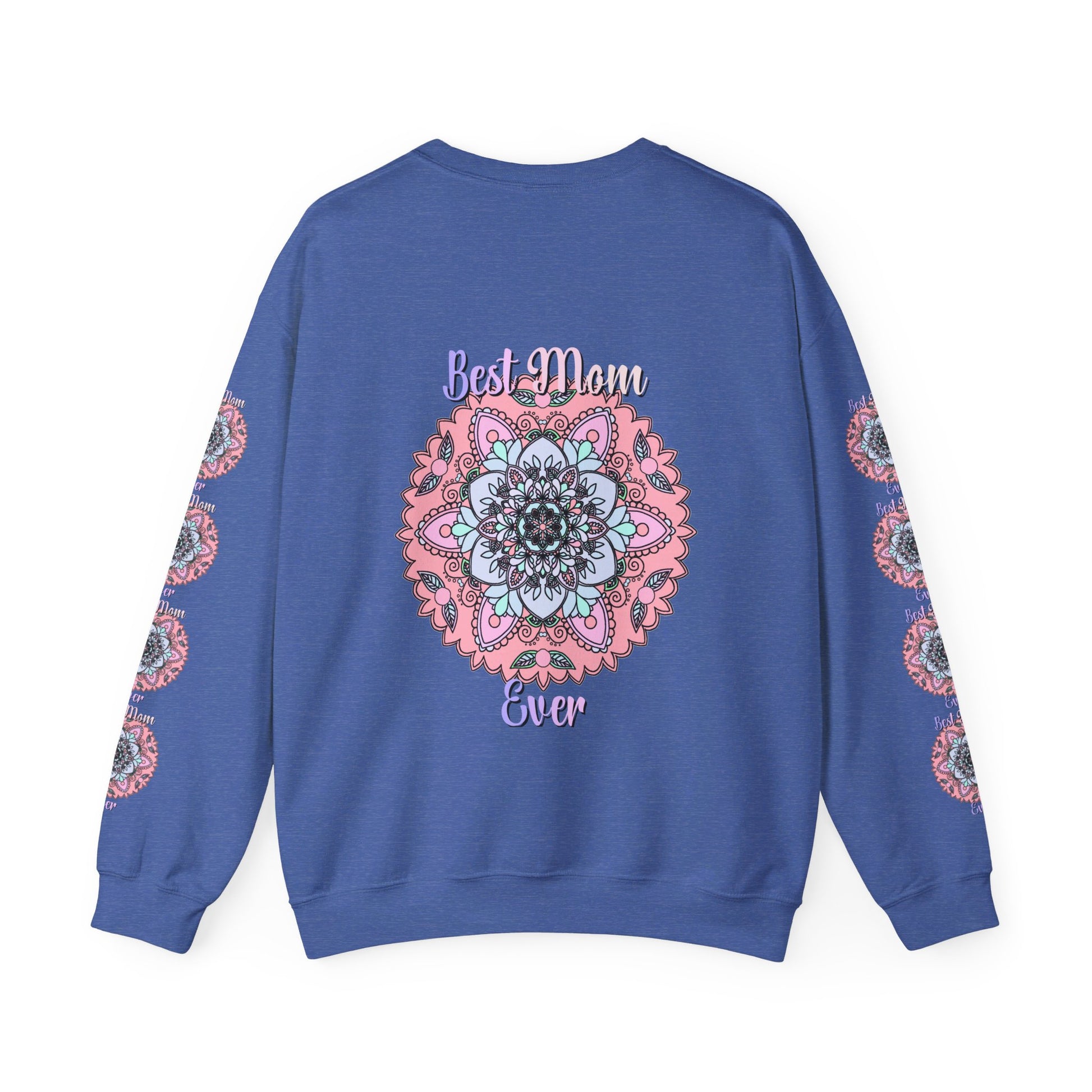  Stylish Handmade Mandala Design Crewneck Sweatshirt featuring Unique Artistic Details and Comfortable Style