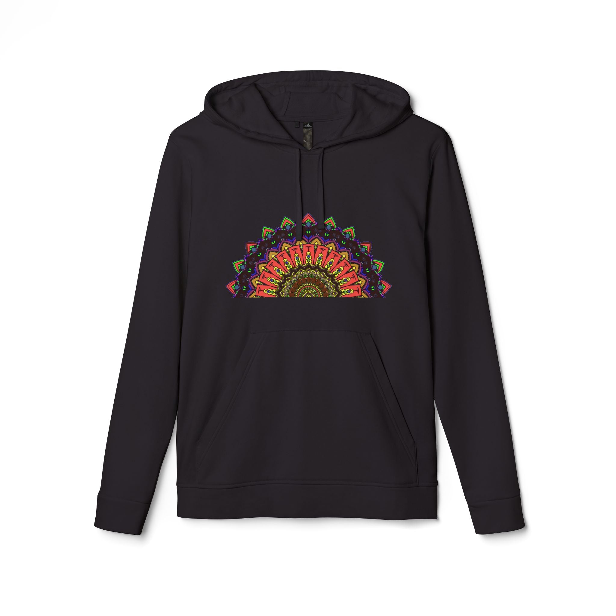 Custom Adidas Blululi Mandala Fleece Hoodie featuring intricate mandala design