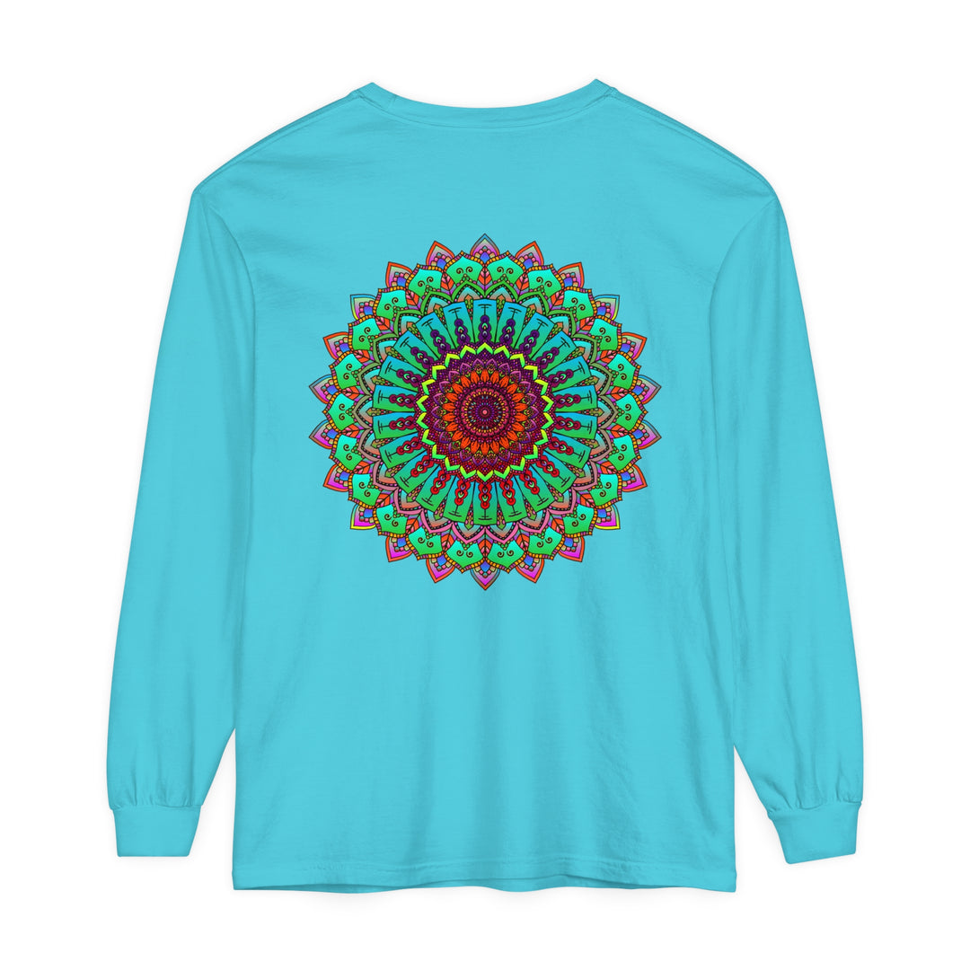 Vibrant Mandala Long Sleeve T-Shirt - Spiritual Art 39