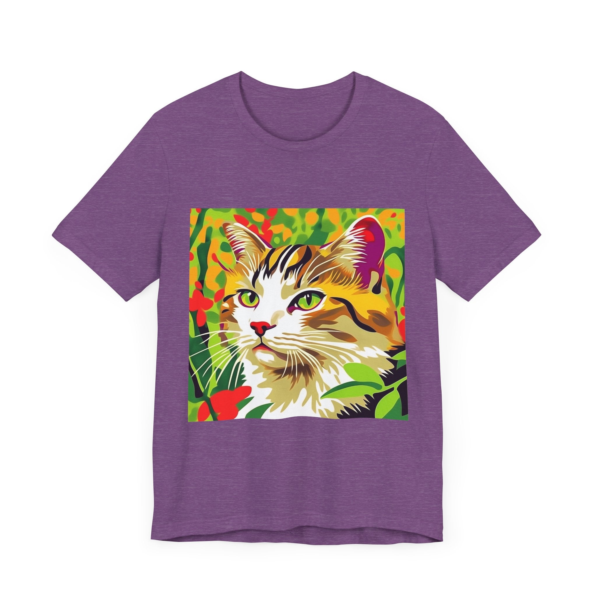 Colorful Savana Cat T-Shirt with a vibrant animal design for cat lovers