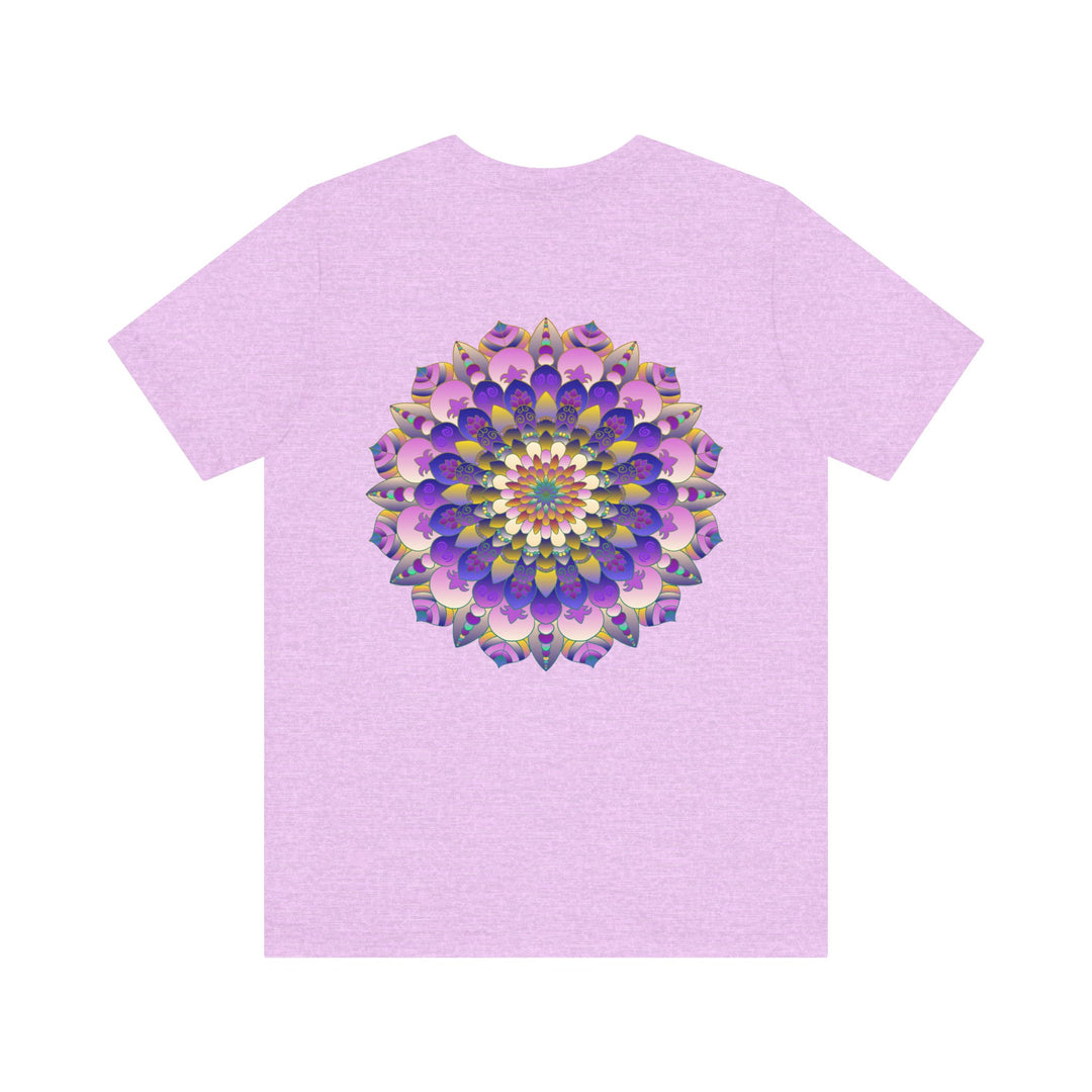 Beautiful mandala t-shirt featuring intricate spiritual design for peace and harmony