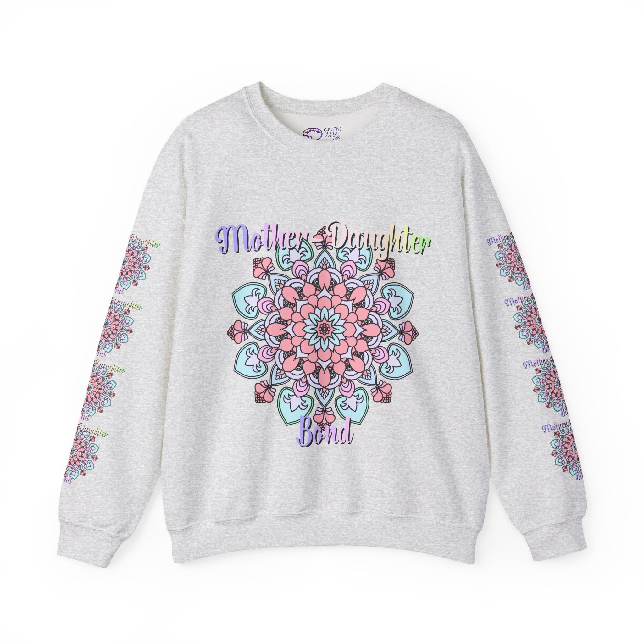 Sweatshirt mit Mandala-Muster zur Feier der Mutter-Tochter-Liebe