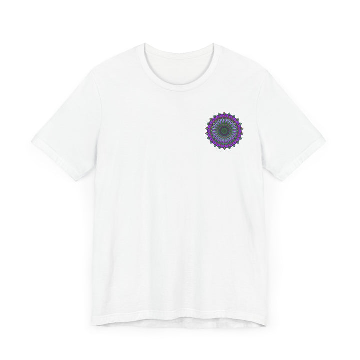 Alt text: A beautiful Mandala Tee featuring intricate designs symbolizing spiritual peace and harmony, perfect for meditation and relaxation