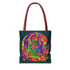 Beautiful Mandala Mystical Nature Tote Bag with intricate floral and leaf design, perfect for carrying your essentials in style