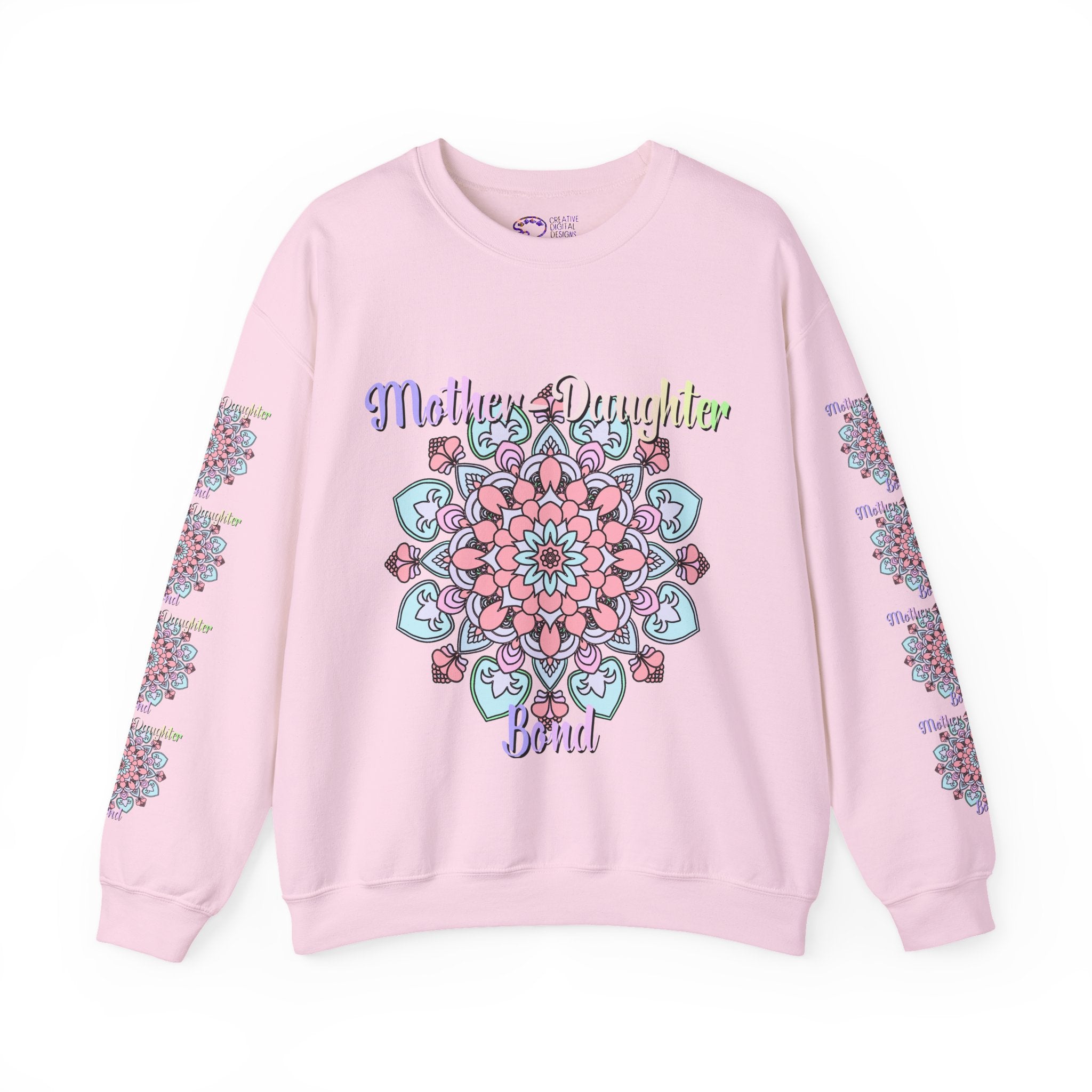 Sweatshirt mit Mandala-Muster zur Feier der Mutter-Tochter-Liebe