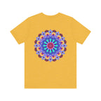 Blue Mandala Peace & Harmony T-Shirt with Spiritual Art Design, Perfect for Meditation and Yoga