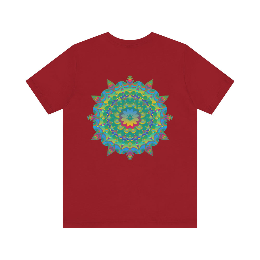 White Mandala Tee featuring intricate spiritual design for peace and harmony