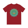 White Mandala Tee featuring intricate spiritual design for peace and harmony